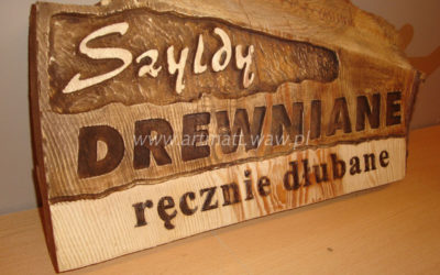 Reklama na drewnie przyjazna naturze